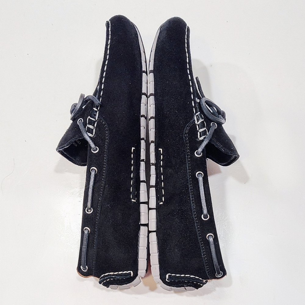 Cole Haan Zerogrand Camp Moc Driver Black Suede Mens 10M Loafers C25991 - Picture 7 of 14